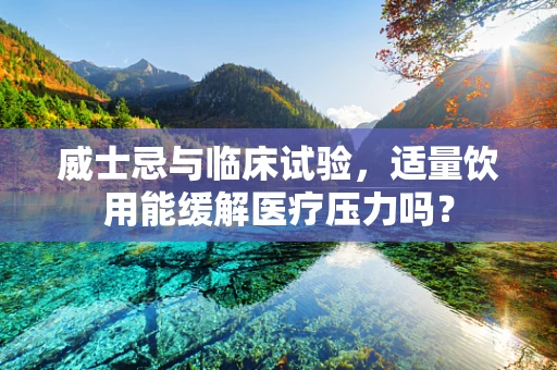 威士忌与临床试验，适量饮用能缓解医疗压力吗？