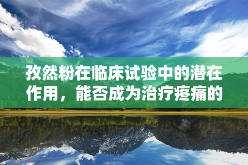 孜然粉在临床试验中的潜在作用，能否成为治疗疼痛的新宠？