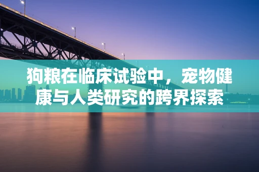 狗粮在临床试验中，宠物健康与人类研究的跨界探索