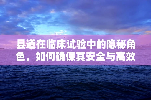 县道在临床试验中的隐秘角色，如何确保其安全与高效参与？
