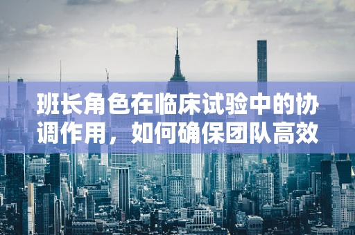 班长角色在临床试验中的协调作用，如何确保团队高效运转？
