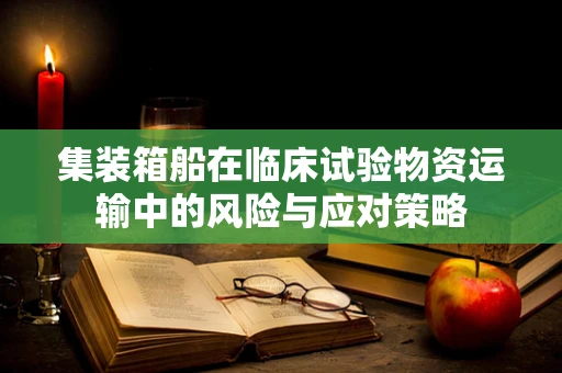 集装箱船在临床试验物资运输中的风险与应对策略