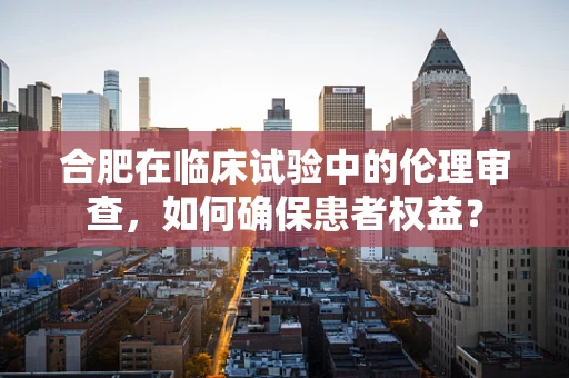 合肥在临床试验中的伦理审查，如何确保患者权益？