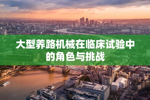 大型养路机械在临床试验中的角色与挑战