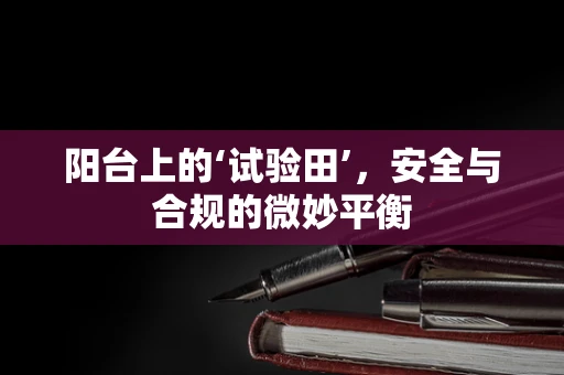 阳台上的‘试验田’，安全与合规的微妙平衡