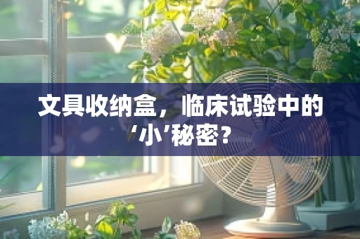 文具收纳盒，临床试验中的‘小’秘密？