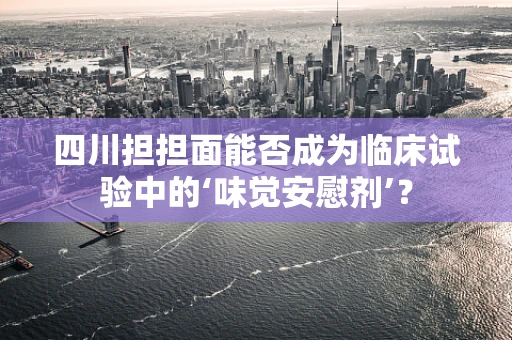 四川担担面能否成为临床试验中的‘味觉安慰剂’？