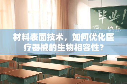 材料表面技术，如何优化医疗器械的生物相容性？