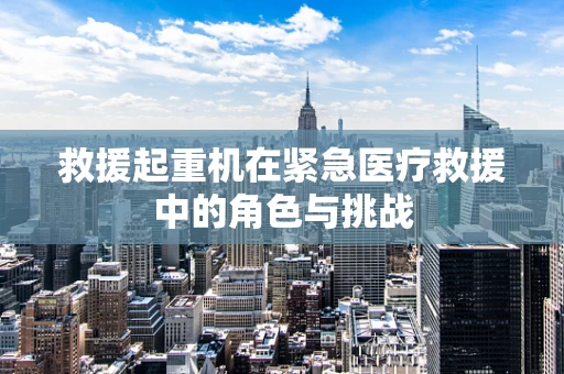 救援起重机在紧急医疗救援中的角色与挑战