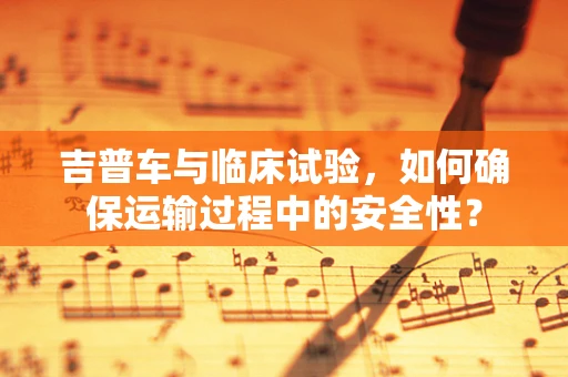 吉普车与临床试验，如何确保运输过程中的安全性？
