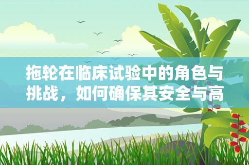 拖轮在临床试验中的角色与挑战，如何确保其安全与高效？