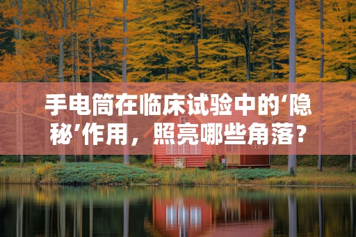 手电筒在临床试验中的‘隐秘’作用，照亮哪些角落？