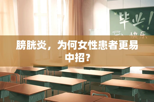膀胱炎，为何女性患者更易中招？