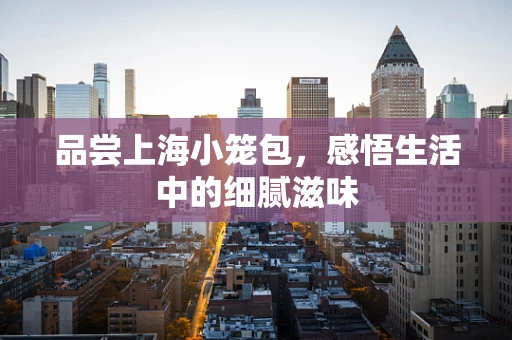 品尝上海小笼包，感悟生活中的细腻滋味