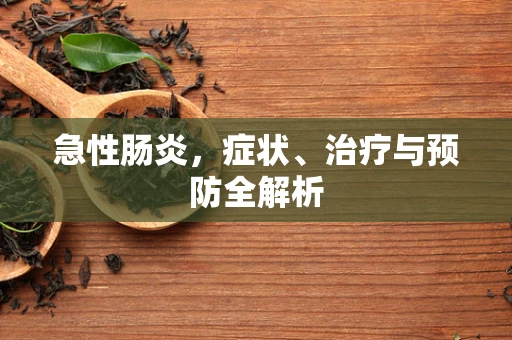 急性肠炎，症状、治疗与预防全解析
