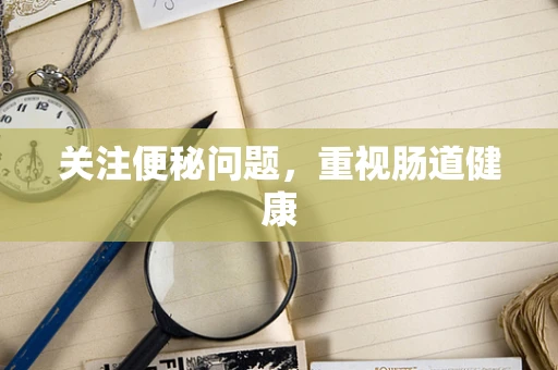 关注便秘问题，重视肠道健康