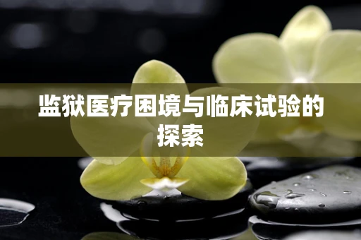 监狱医疗困境与临床试验的探索