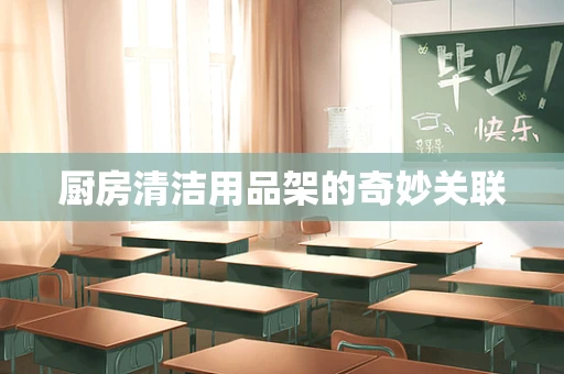 厨房清洁用品架的奇妙关联