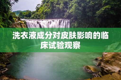 洗衣液成分对皮肤影响的临床试验观察