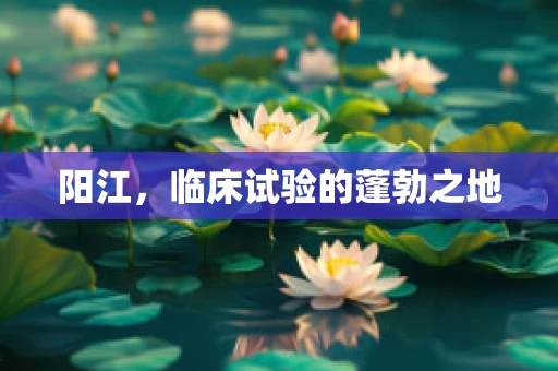 阳江，临床试验的蓬勃之地