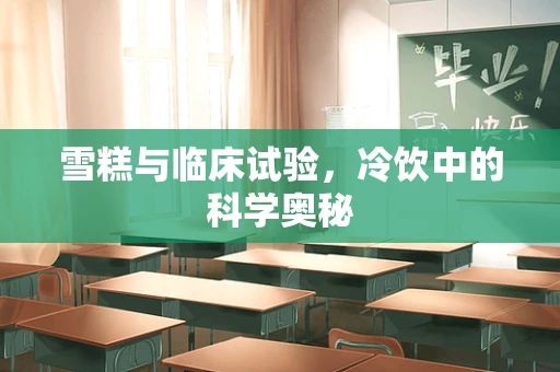 雪糕与临床试验，冷饮中的科学奥秘